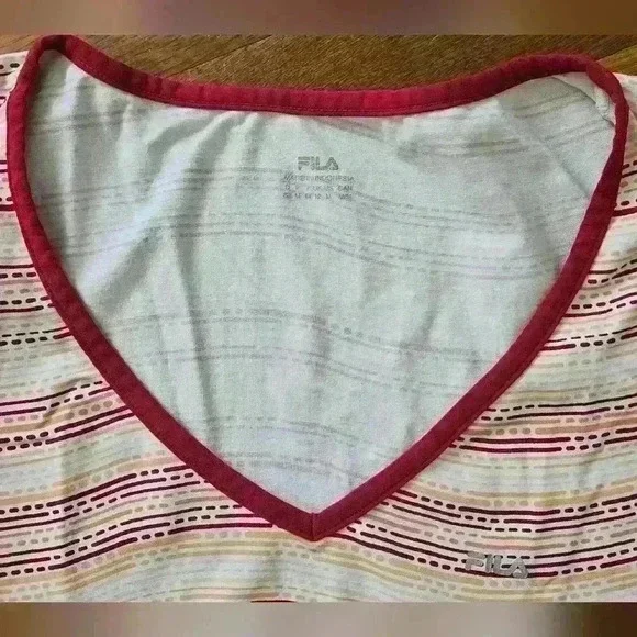 Women's Fila V Neck Activewear Top - Picture 2 of 3